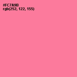 #FC7A9B - Deep Blush Color Image