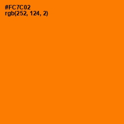 #FC7C02 - Flush Orange Color Image