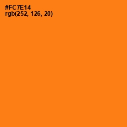 #FC7E14 - Ecstasy Color Image