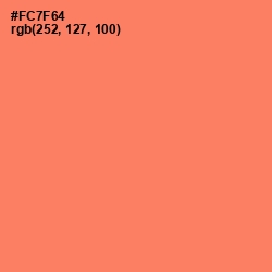 #FC7F64 - Sunglo Color Image