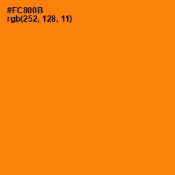 #FC800B - Gold Drop Color Image