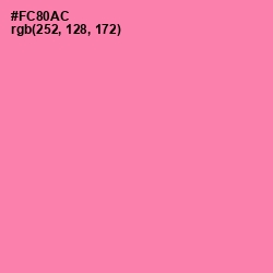 #FC80AC - Tickle Me Pink Color Image