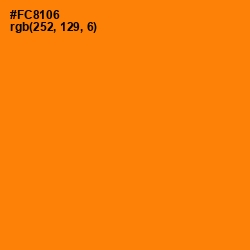 #FC8106 - Tangerine Color Image