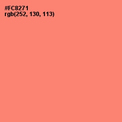 #FC8271 - Salmon Color Image