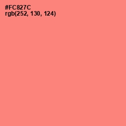 #FC827C - Salmon Color Image