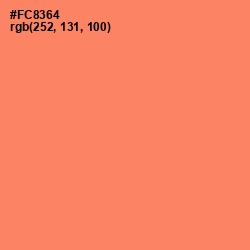 #FC8364 - Salmon Color Image