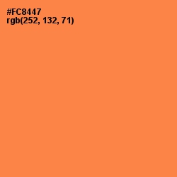 #FC8447 - Tan Hide Color Image