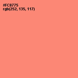 #FC8775 - Salmon Color Image