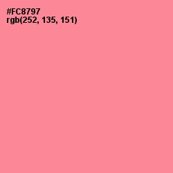 #FC8797 - Geraldine Color Image