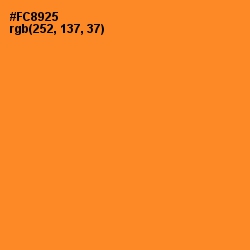 #FC8925 - Carrot Orange Color Image