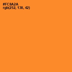 #FC8A2A - Neon Carrot Color Image