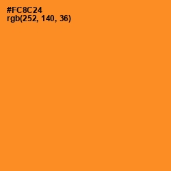 #FC8C24 - Carrot Orange Color Image