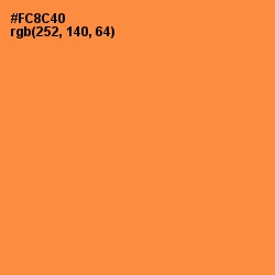 #FC8C40 - Tan Hide Color Image