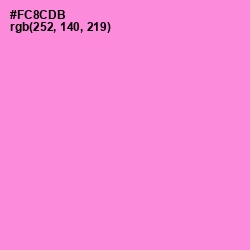 #FC8CDB - Light Orchid Color Image