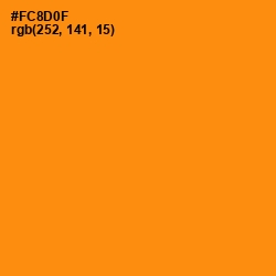 #FC8D0F - Tangerine Color Image