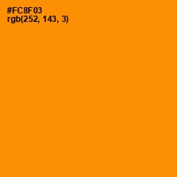 #FC8F03 - Tangerine Color Image