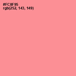 #FC8F95 - Geraldine Color Image