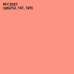#FC9381 - Vivid Tangerine Color Image