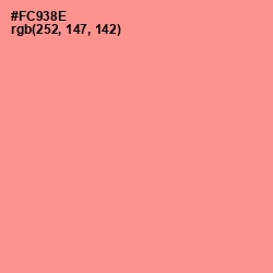 #FC938E - Vivid Tangerine Color Image