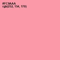 #FC9AAA - Sweet Pink Color Image