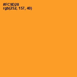 #FC9D28 - Sunshade Color Image