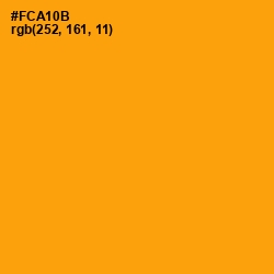 #FCA10B - Yellow Sea Color Image