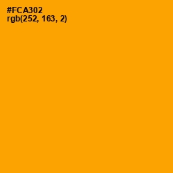 #FCA302 - Orange Peel Color Image