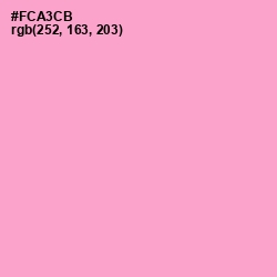 #FCA3CB - Carnation Pink Color Image