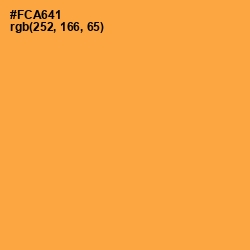 #FCA641 - Yellow Orange Color Image