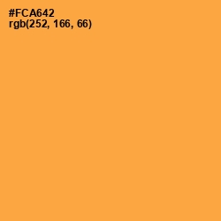 #FCA642 - Yellow Orange Color Image