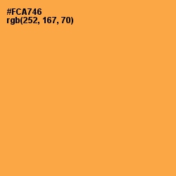 #FCA746 - Yellow Orange Color Image