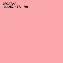#FCA7AA - Cornflower Lilac Color Image