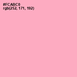 #FCABC0 - Carnation Pink Color Image