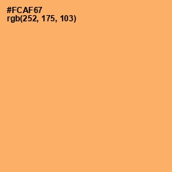 #FCAF67 - Sandy brown Color Image