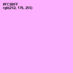 #FCB0FF - Mauve Color Image