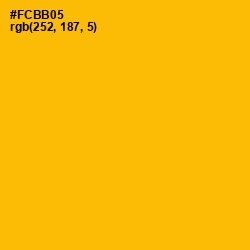 #FCBB05 - Selective Yellow Color Image