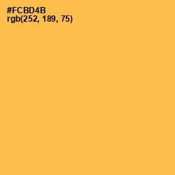 #FCBD4B - Casablanca Color Image