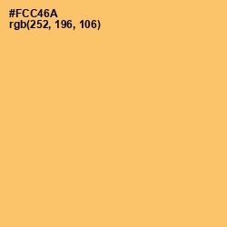 #FCC46A - Goldenrod Color Image