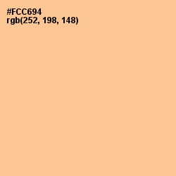 #FCC694 - Peach Orange Color Image
