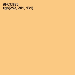#FCC983 - Chardonnay Color Image