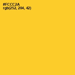 #FCCC2A - Sunglow Color Image