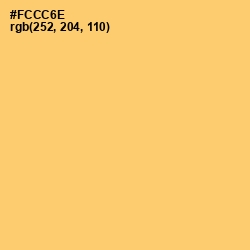 #FCCC6E - Goldenrod Color Image