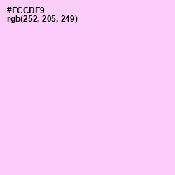 #FCCDF9 - Pink Lace Color Image