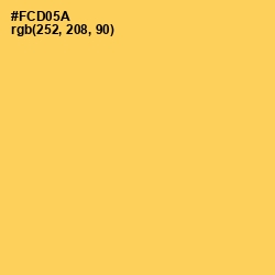 #FCD05A - Dandelion Color Image