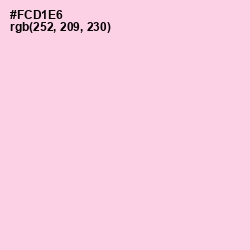 #FCD1E6 - Pig Pink Color Image