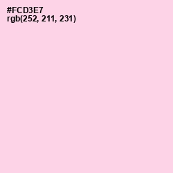 #FCD3E7 - Pig Pink Color Image