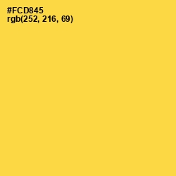 #FCD845 - Mustard Color Image