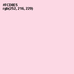#FCD8E5 - Pig Pink Color Image