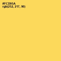 #FCD95A - Mustard Color Image