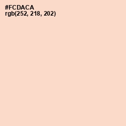 #FCDACA - Tuft Bush Color Image